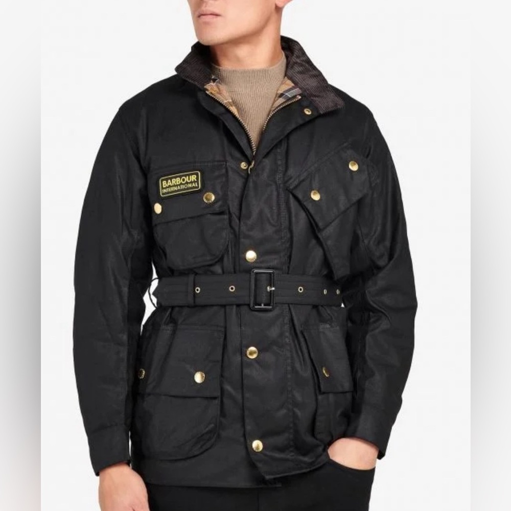 Barbour Iconic International Waxed Jacket-barely worn with collector’s pin